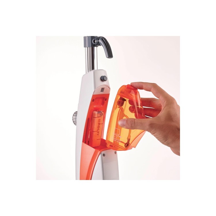 GRADE A1 - polti PTGB0067 Vaporetto Frescovapor Steam Mop with Vaporforce Brush - White And Orange