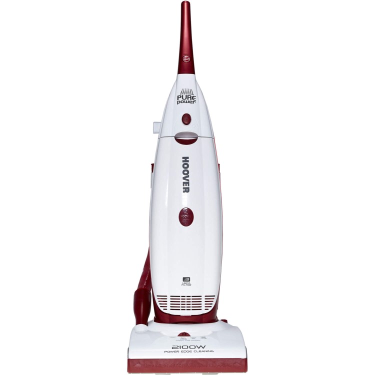 Hoover PU2115 PurePower 2100W Bagged Upright Vacuum Cleaner White And Red