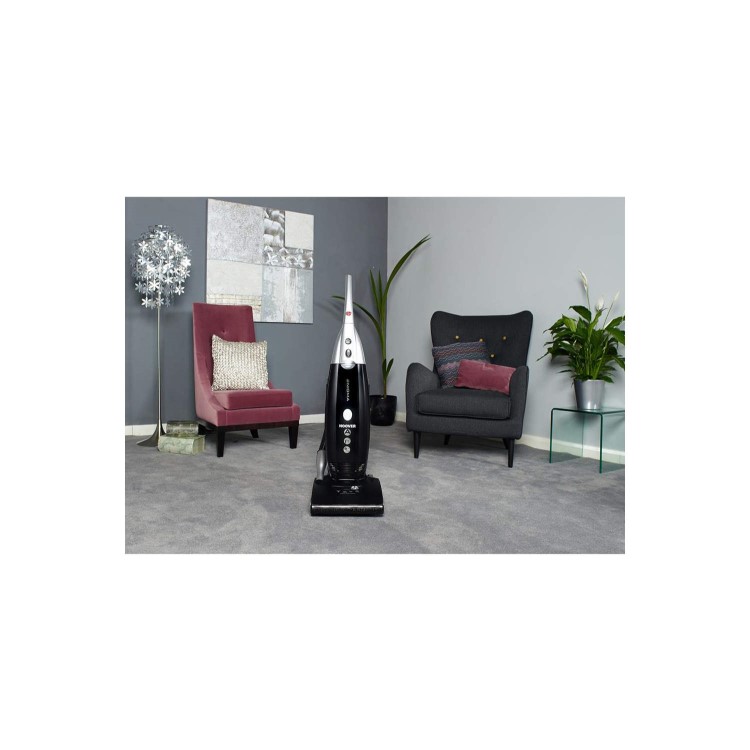 Hoover PU71EN01001 Enigma 700W Bagged Upright Vacuum Cleaner Black and Silver