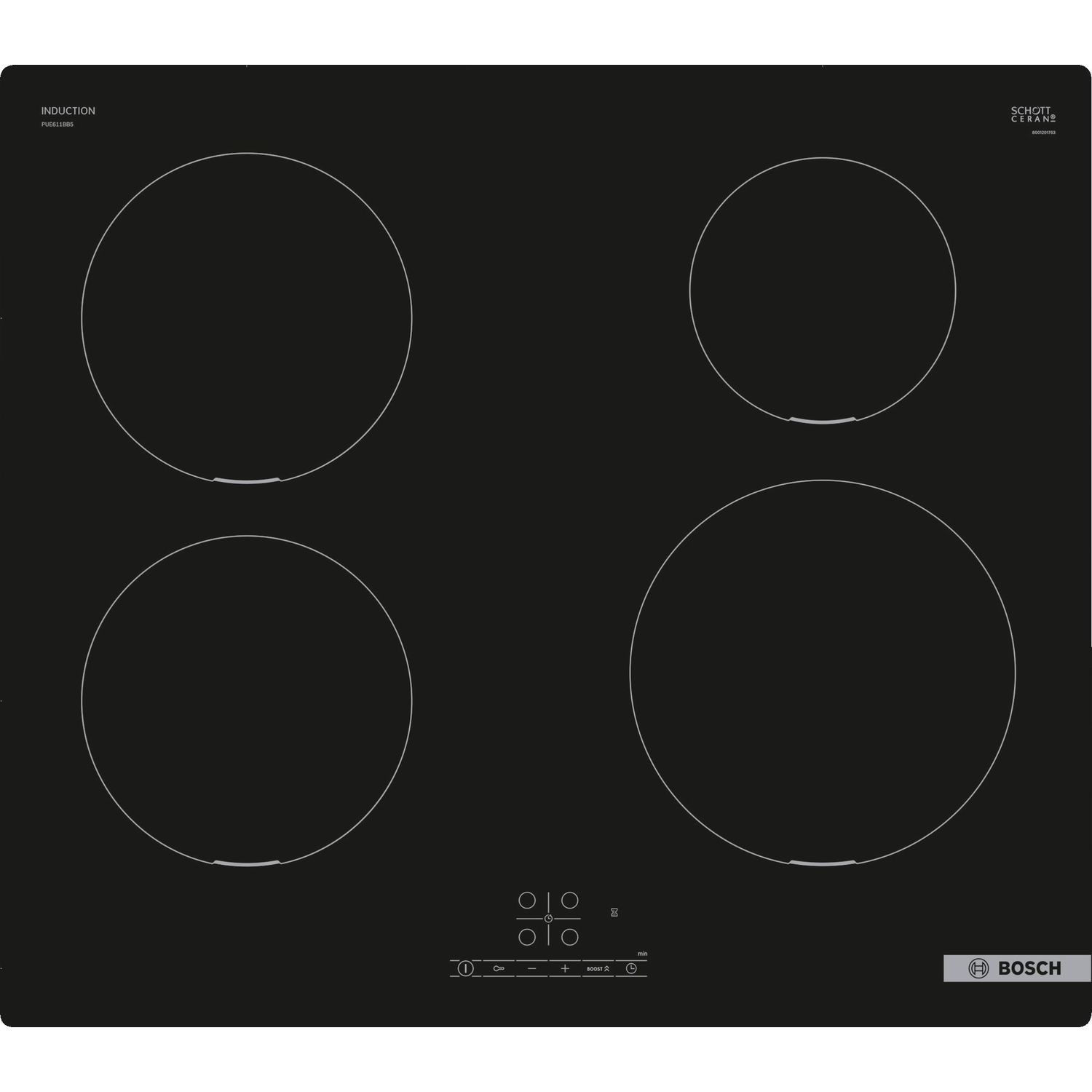 Bosch induction on sale 4 zone hob