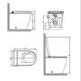 Matt Black Back To Wall Smart Toilet Pan- Purificare