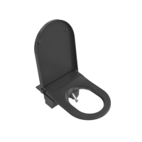 Matt Black Replacement Seat and Remote Control for Japanese Toilet PURMBWH and PURMBBTW - Purificare