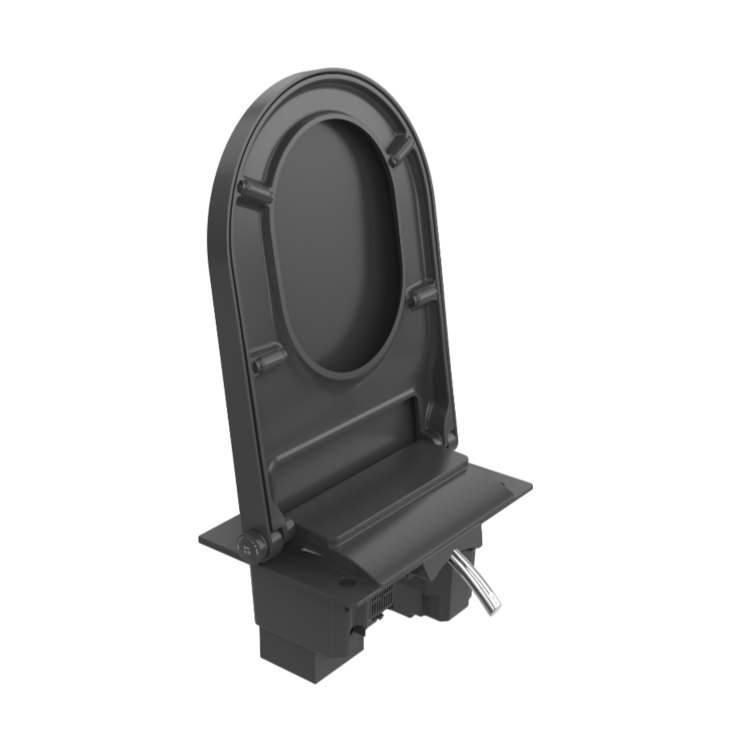 Matt Black Replacement Seat and Remote Control for Japanese Toilet PURMBWH and PURMBBTW - Purificare