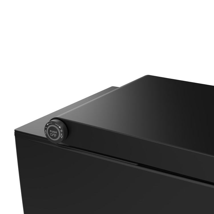 Matt Black Wall Hung Smart Bidet Japanese Toilet - Purificare
