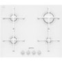 Smeg PV164CB Linea 60cm 4 Burner Gas-on-glass Hob With Straight Edge Glass - White
