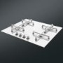 Smeg PV164CB Linea 60cm 4 Burner Gas-on-glass Hob With Straight Edge Glass - White