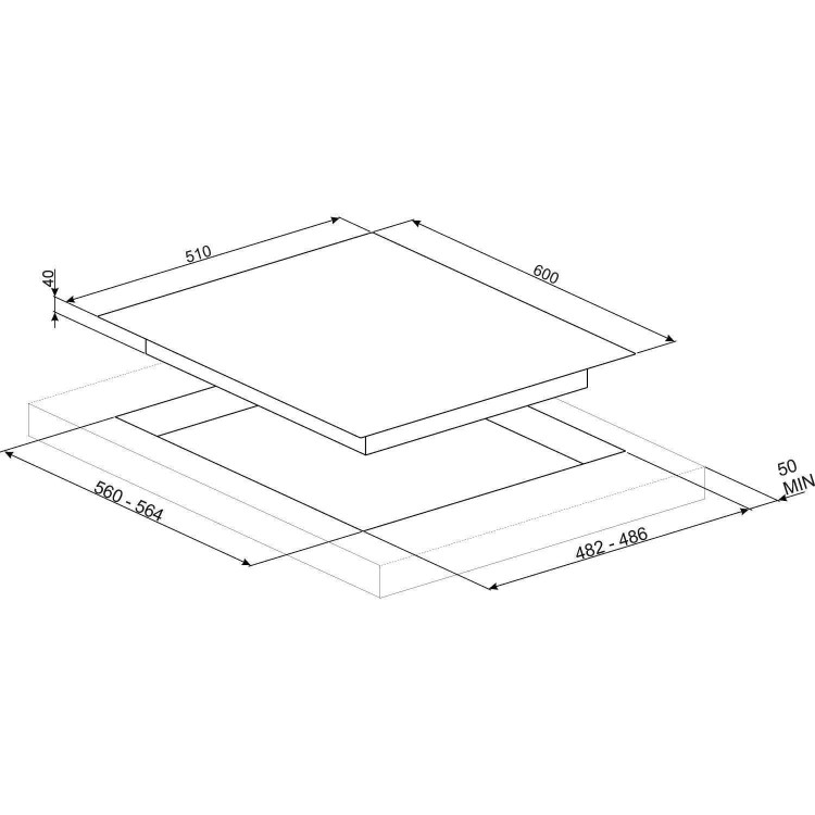 Smeg PV175S Linea 75cm Wide 5 Burner Gas-on-glass Hob - Silver