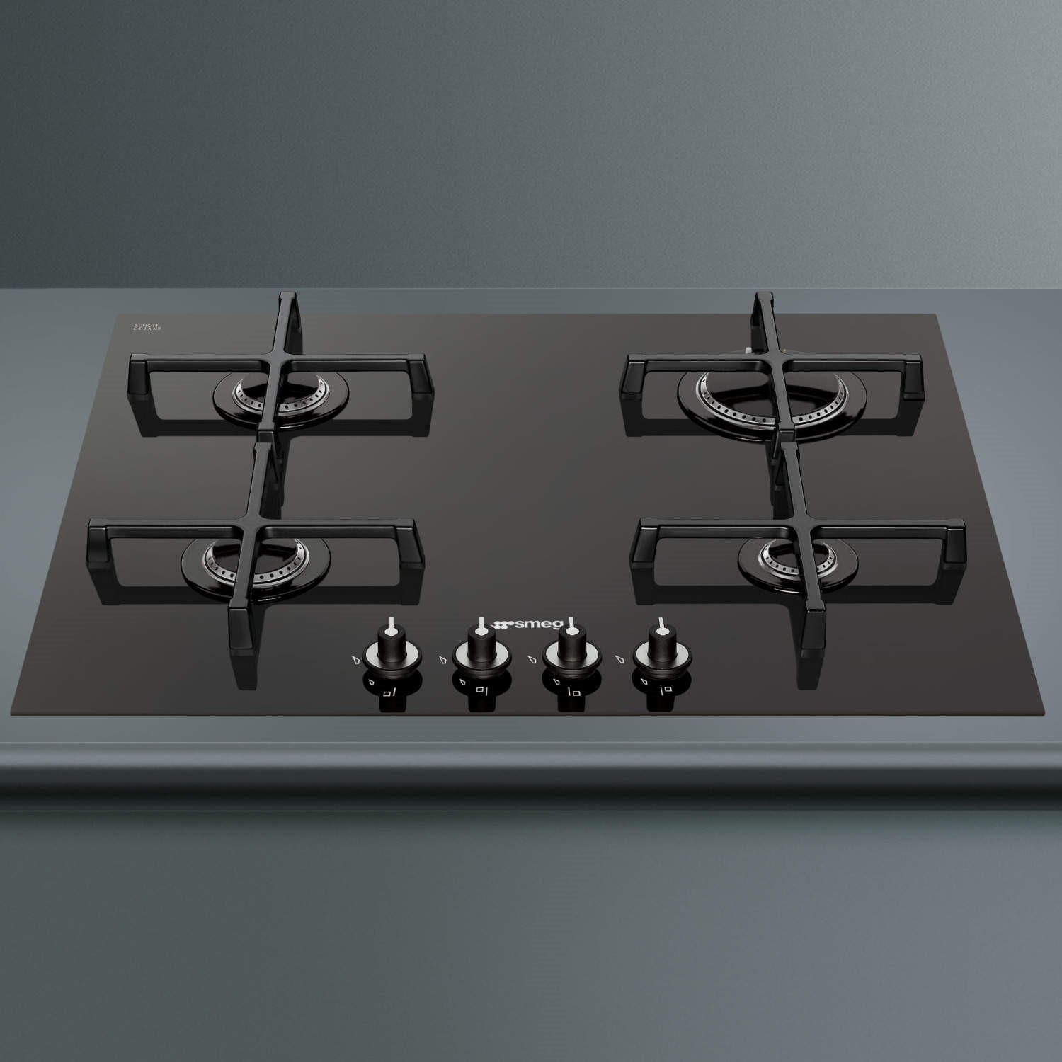 Smeg PV164CN Linea 60cm 4 Burner Gasonglass Hob With Straight Edge