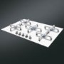 Smeg PV175CB Linea 74cm 5 Burner Gas-on-glass Hob With Straight Edge Glass - White