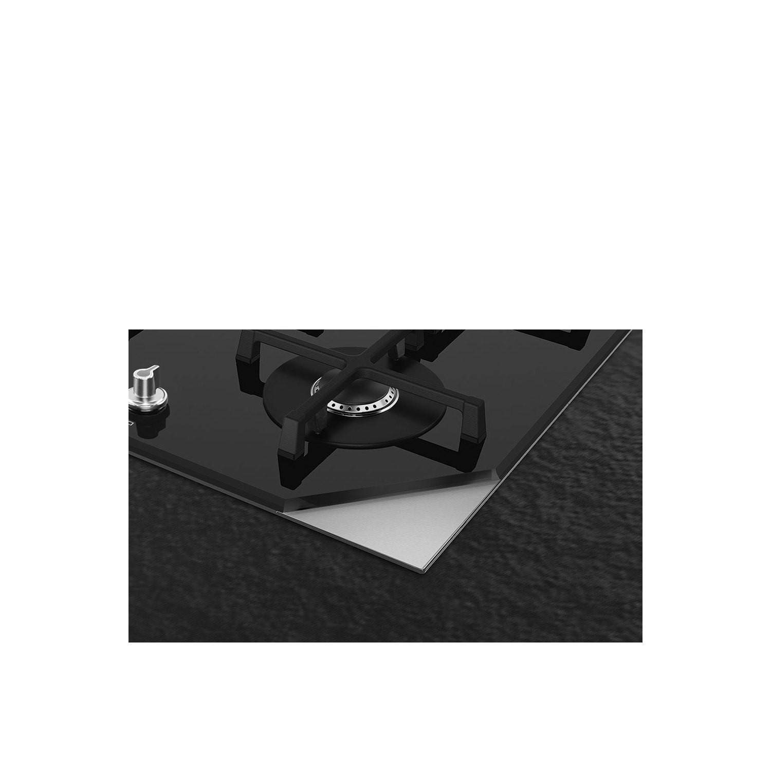 Smeg PV175N2 Linea 72cm Five Burner Gasonglass Hob Black