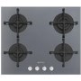 Smeg Cucina 60cm Gas on Glass 4 Burner Gas Hob - Silver Mirrored Glass
