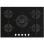 Refurbished Smeg Cucina PV275N 72cm 5 Burner Gas-on-Glass Hob Black