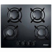 Candy PV640SN 60cm Gas-on-glass Hob Black