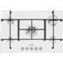 Smeg PV750B Linea 5 Burner 74cm Gas-on-Glass Hob - White Glass