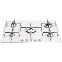 Smeg PVB750 Linea 75cm Five Burner Gas-on-glass Hob - White