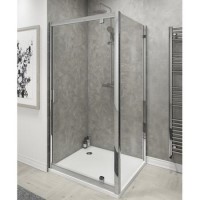 Claritas 6 Pivot Shower Door 900mm Wide - 6mm Glass Claritas 6 Pivot Shower Door 900mm Wide - 6mm Glass