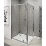 Claritas 6 Pivot Shower Door 900mm Wide - 6mm Glass