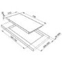 Smeg PVN750 Linea 74cm Gas-on-glass Hob
