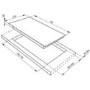 Smeg PVS750 Linea Ultra Low Profile 74cm Gas Hob Silver Glass