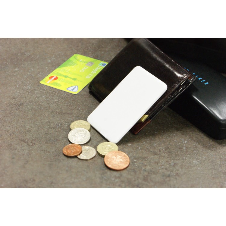 Slim Credit Card 1100mAh Portable Power Bank For iPhone & Android Phones Micro USB