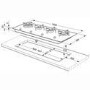 Smeg PX140 Linea Ultra Low Profile 100cm Gas Hob in Stainless steel