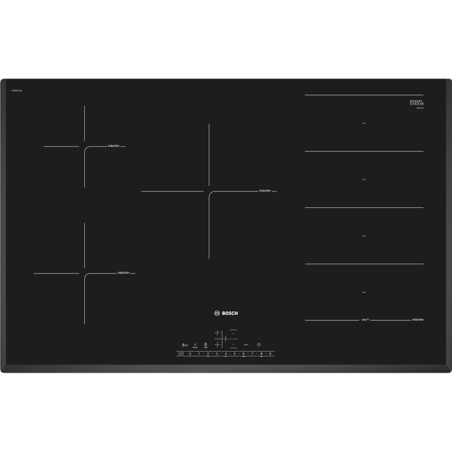 Bosch Series 6 80cm 5 Zone Induction Hob with FlexInduction Zone