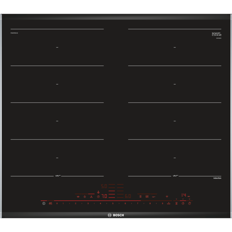 Bosch Series 8 60cm 4 Zone Induction Hob With 2 FlexInduction Zones