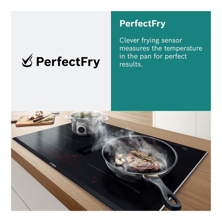 Bosch Series 8 90cm 5 Zone Induction Hob With FlexInduction Zones