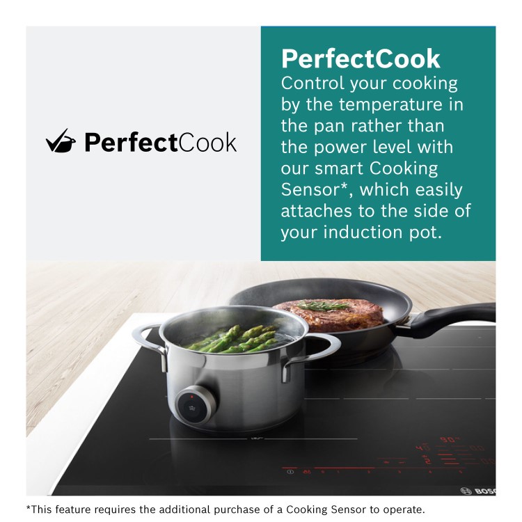 Bosch Series 8 90cm 5 Zone Induction Hob With FlexInduction Zones
