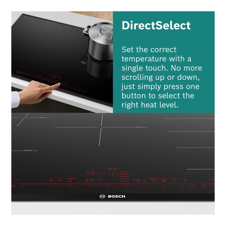 Bosch Series 6 80cm 4 Zone Induction Hob with FlexInduction