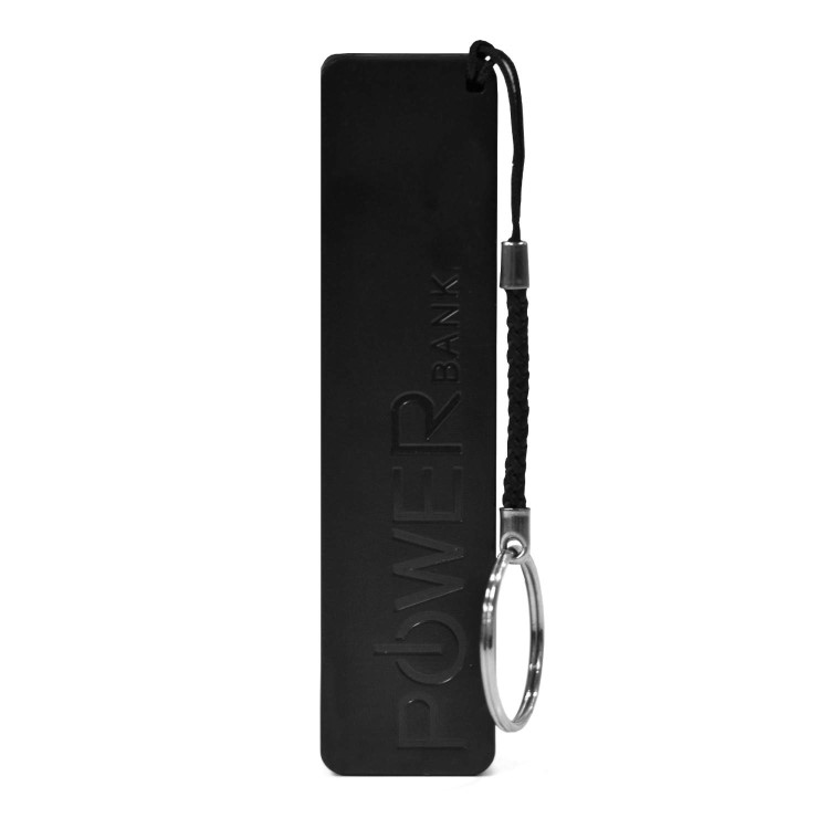 Dual USB 2600mAh Portable Power Bank In Black For iPhone iPad & Android phones