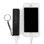 Dual USB 2600mAh Portable Power Bank In Black For iPhone iPad & Android phones