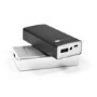 Dual USB 5200mAh Portable Power Bank In Silver For iphone & Android Phones & Dash Cams