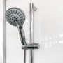 Vidalux Pure - 1000mm White Quadrant Shower Cabin with Hydro Shower Set & Shower Tray