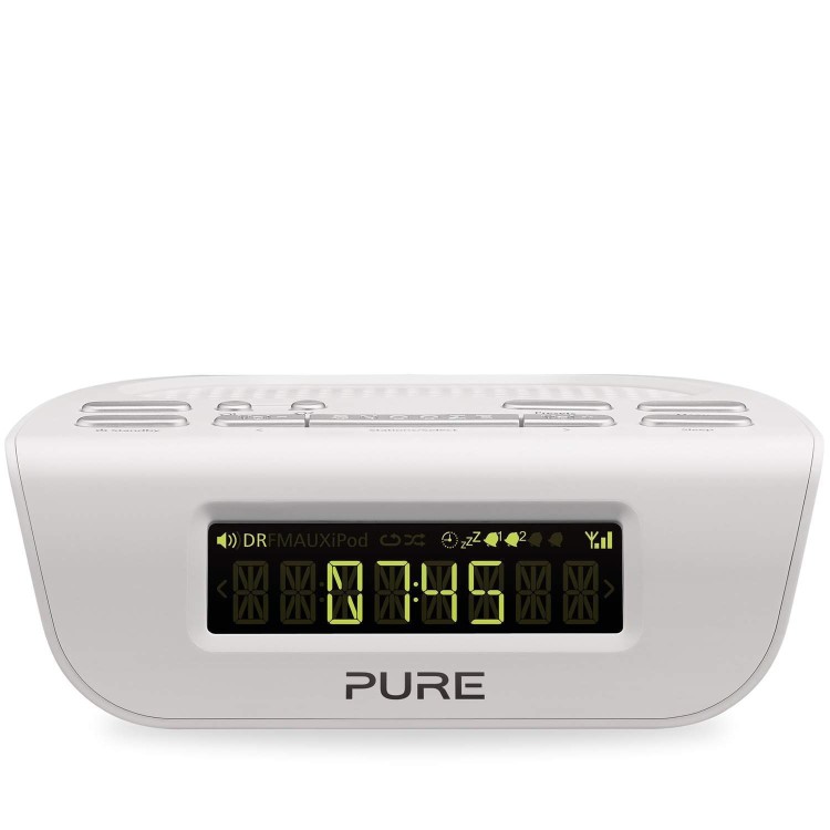 Pure Siesta Mi Series 2 - Digital and FM Clock Radio White