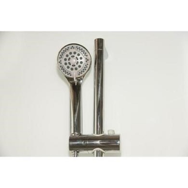 Vidalux Pure - 800x800mm White Quadrant Shower Cabin with Hydro Shower Set with Shower Tray