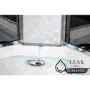 800x800mm Hydro Shower Cabin Square with Black Panel - Shower Tray & 3 Outlet Thermostatic Mixer Shower System - Vidalux