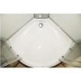Vidalux Pure - 900x900mm White Quadrant Shower Cabin with Hydro Shower Set with Shower Tray