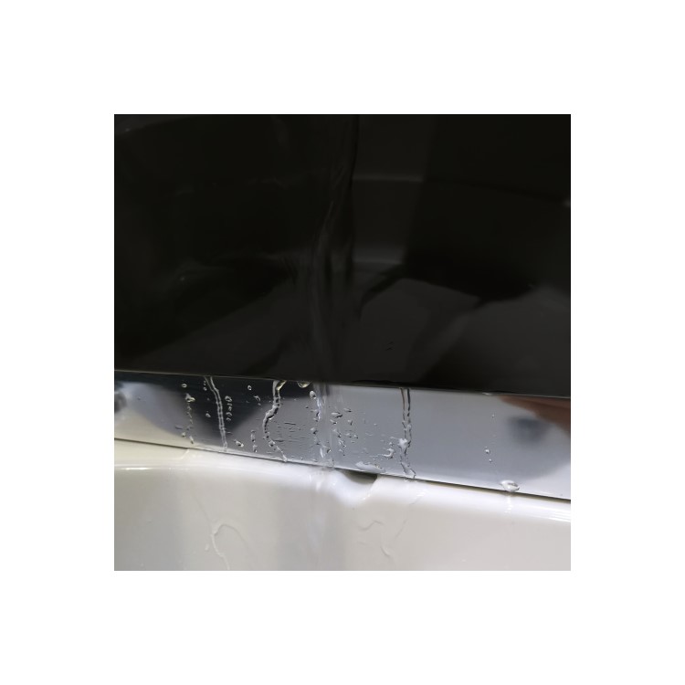 Vidalux Pure - 900x900mm Black Quadrant Shower Cabin with Hydro Shower Set with Shower Tray