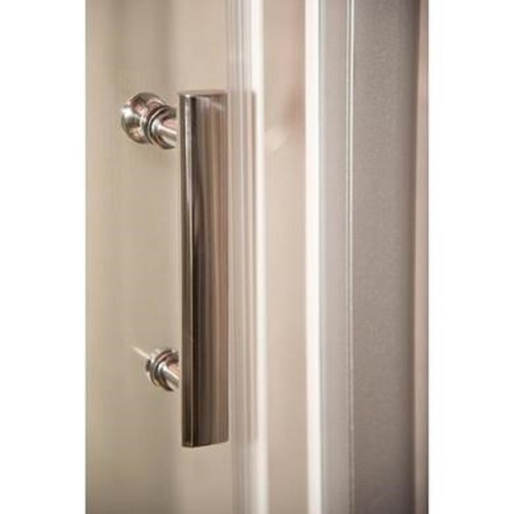 Vidalux Pure - 900x900mm Black Quadrant Shower Cabin with Hydro Shower Set with Shower Tray