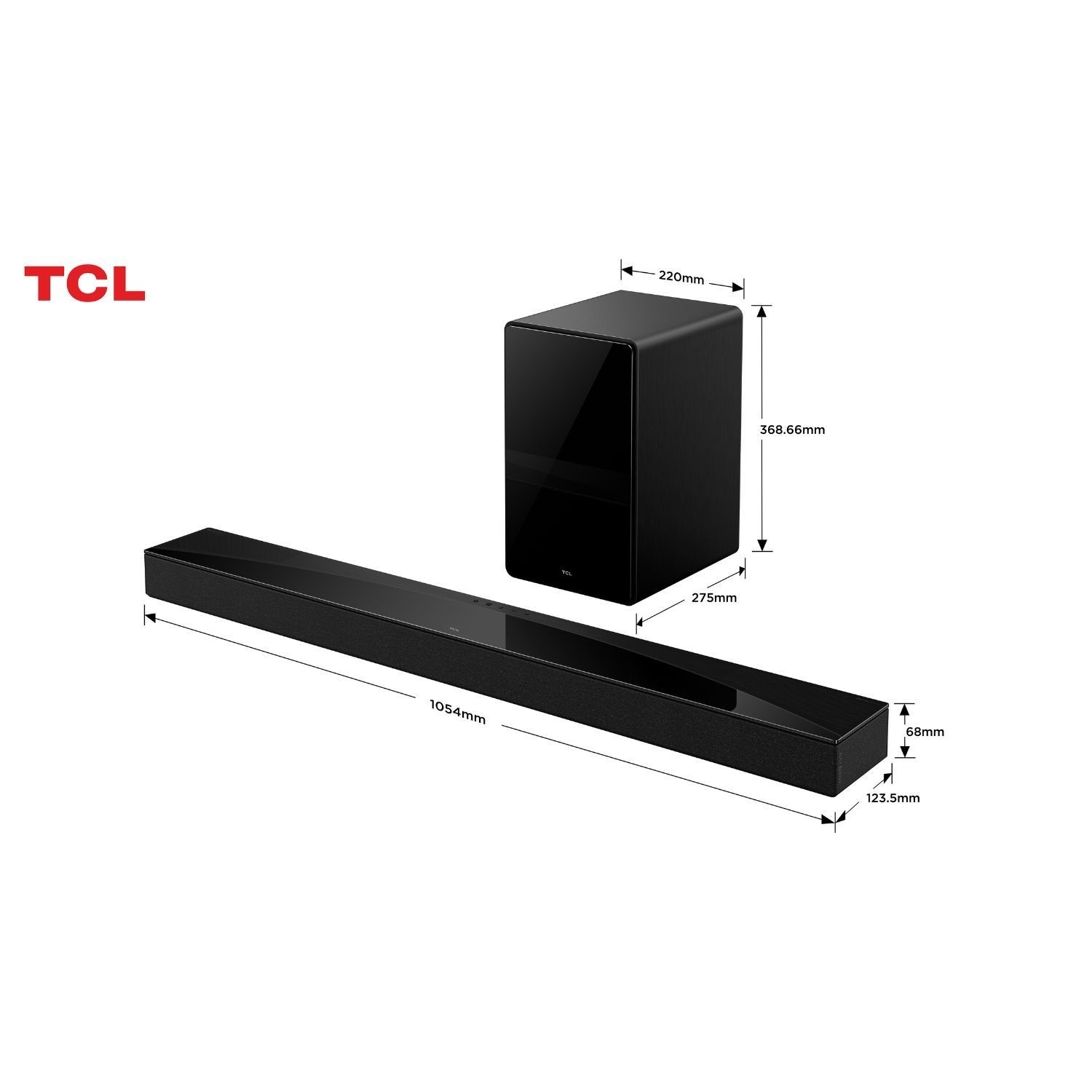 TCL Q75H Class 5.1.2 Channel Sound Bar with Dolby Atmos Wireless Subwoofwer TCL Q75H Class 5.1.2 Channel Sound Bar with Dolby Atmos Wireless Subwoofwer