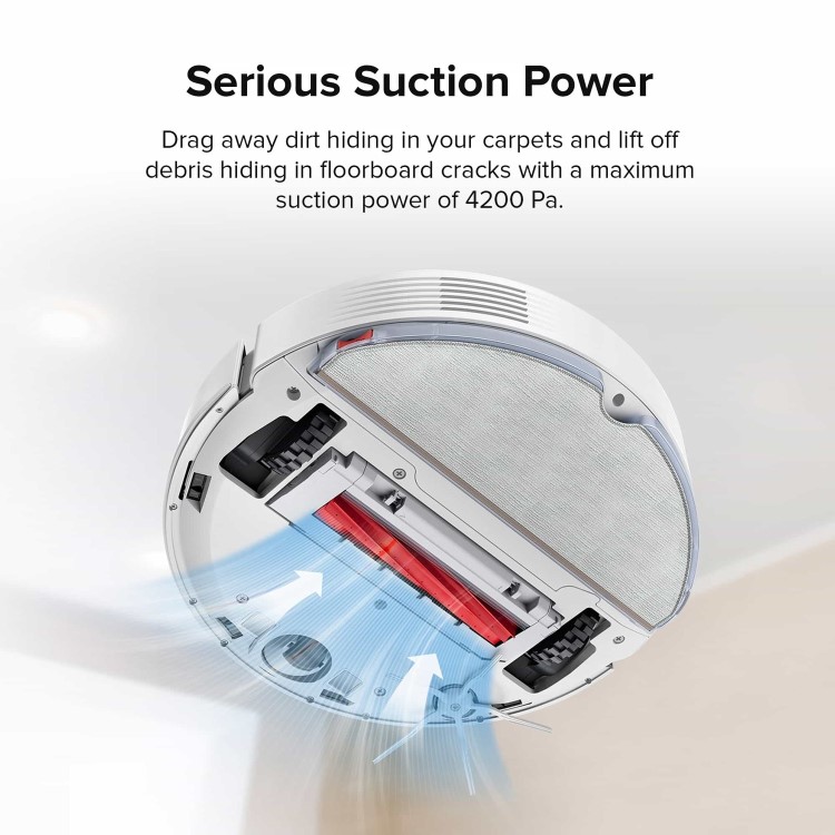 Refurbished Roborock Q7Max+ Robot Vacuum Cleaner with Self-Emptying Station - White