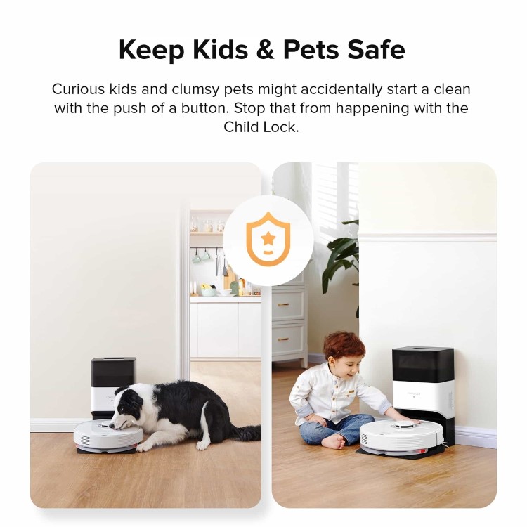 Refurbished Roborock Q7Max+ Robot Vacuum Cleaner with Self-Emptying Station - White
