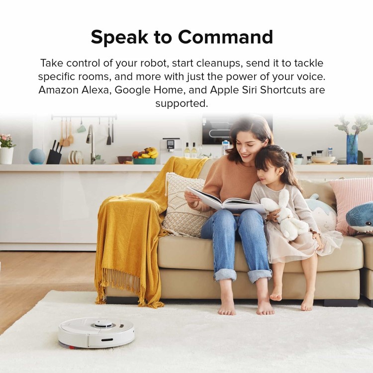 Refurbished Roborock Q7Max+ Robot Vacuum Cleaner with Self-Emptying Station - White