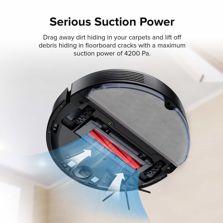 Refurbished Roborock Q7Max+ Robot Vacuum Cleaner with Self-Emptying Station - Black