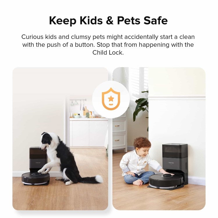 Refurbished Roborock Q7Max+ Robot Vacuum Cleaner with Self-Emptying Station - Black