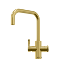 Q9202BBPV QETTLE Signature Modern 4 in 1 Instant Boiling Water Tap 2 Litre - Brass Square Spout
