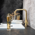 Qettle Signature Modern 4 in 1 Boiling Water Tap 2 Litre Square- Brass