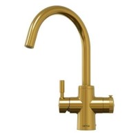 Qettle Original 4 in 1 Boiling Water Tap 2 Litre - Gold Round Spout