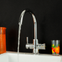 QETTLE Original 4 in 1 Instant Boiling Water Tap 2 Litre - Chrome Round Spout